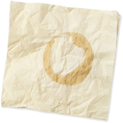Call Now - 631 - 694 - 2688 / Info@galaxiecoffee - - Napkin With Coffee Stain (441x455), Png Download