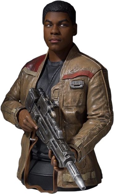 Finn 1/6 Scale Gentle Giant Mini Bust - Star Wars - Finn Episode Vii The Force Awakens Mini (600x600), Png Download