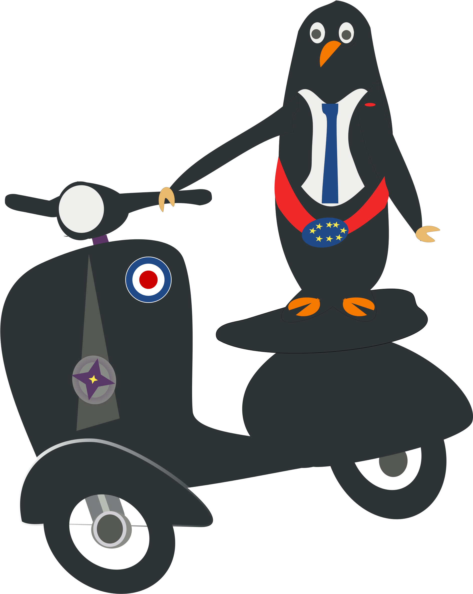 This Free Icons Png Design Of Darling On Scooter (1890x2400), Png Download