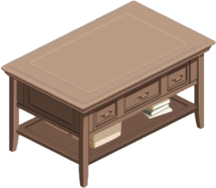 Elegant Coffee Table - Coffee Table (464x406), Png Download