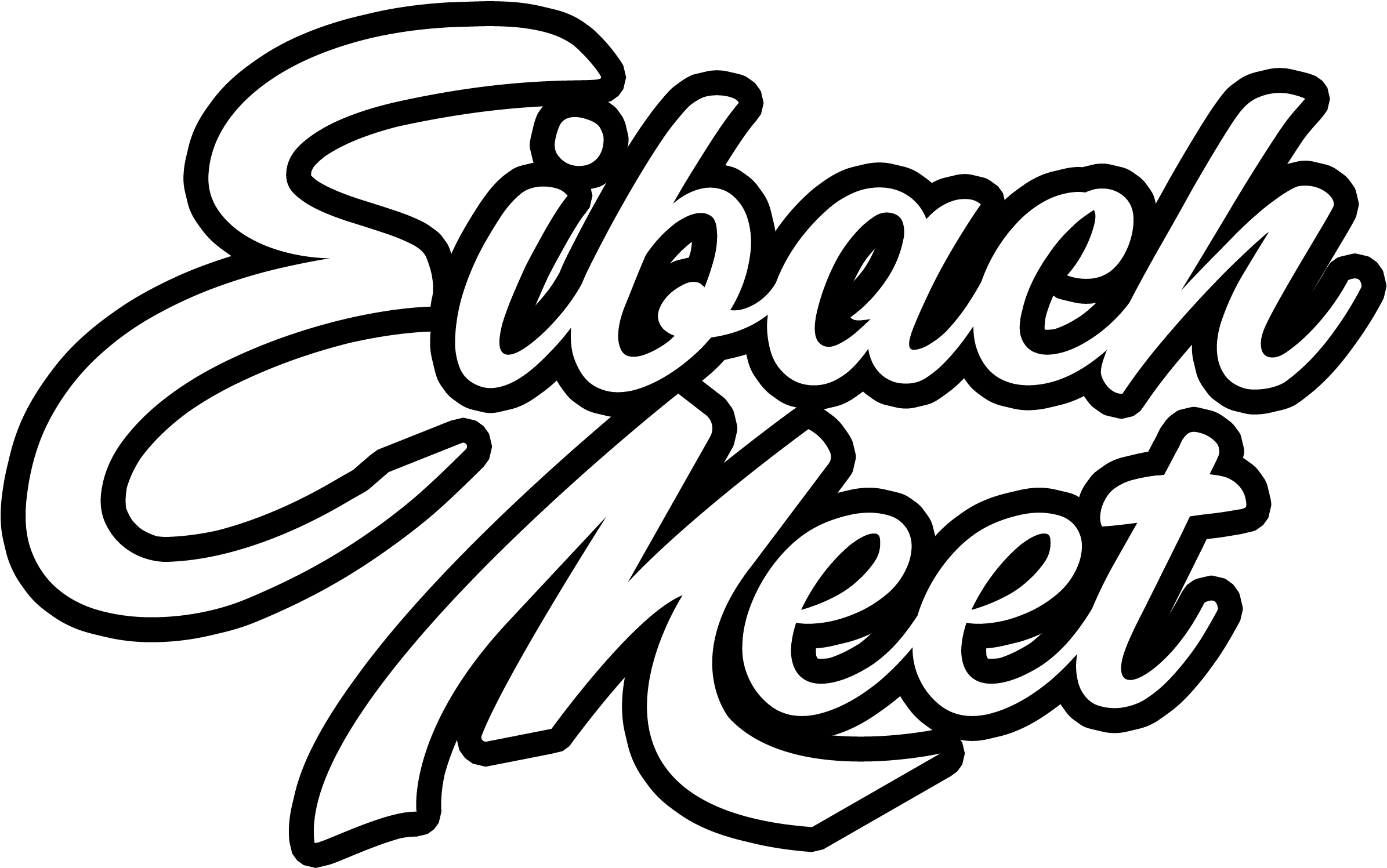 Toggle Navigation - Calligraphy (3409x1525), Png Download