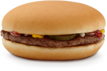 Sideshow Mel Hamburger - Plain Mcdonalds Hamburger (444x340), Png Download