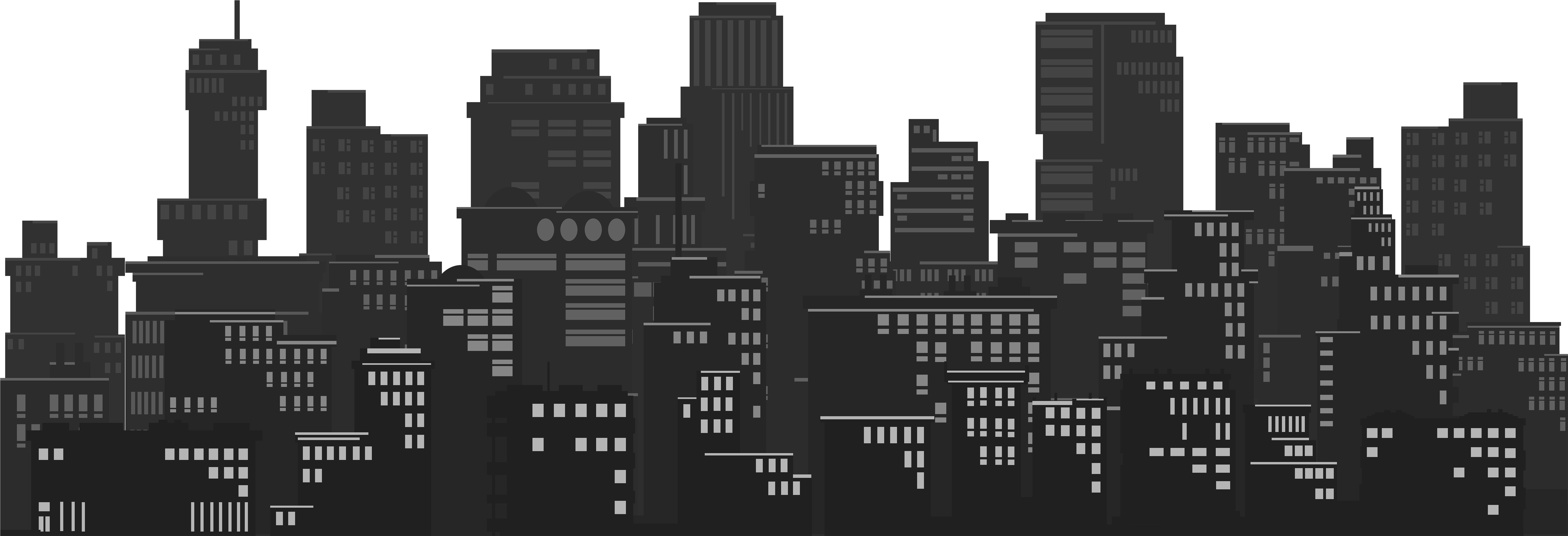 Silhouette Clip Art Image - Clip Art (8000x2821), Png Download