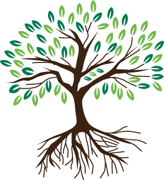 Attachment Is About Connection, And It's At The Heart - Transparent Tree With Roots Graphic (331x363), Png Download