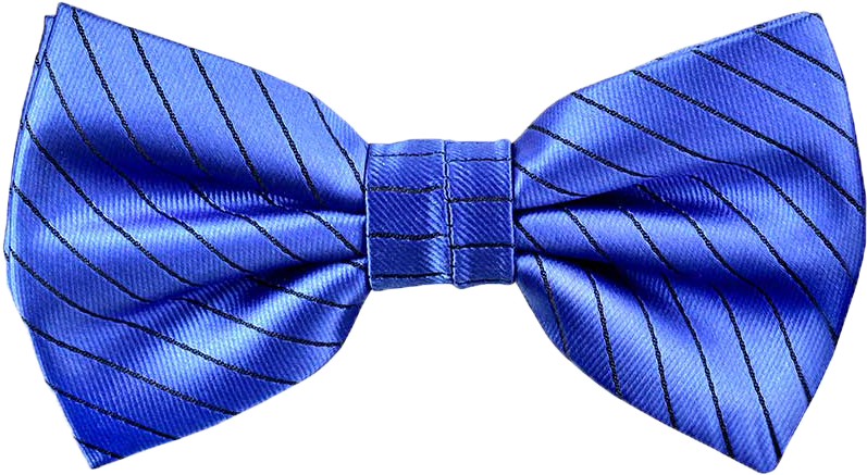 Lined Isaac Bow Tie In Cobalt Blue - Formal Wear (1000x668), Png Download