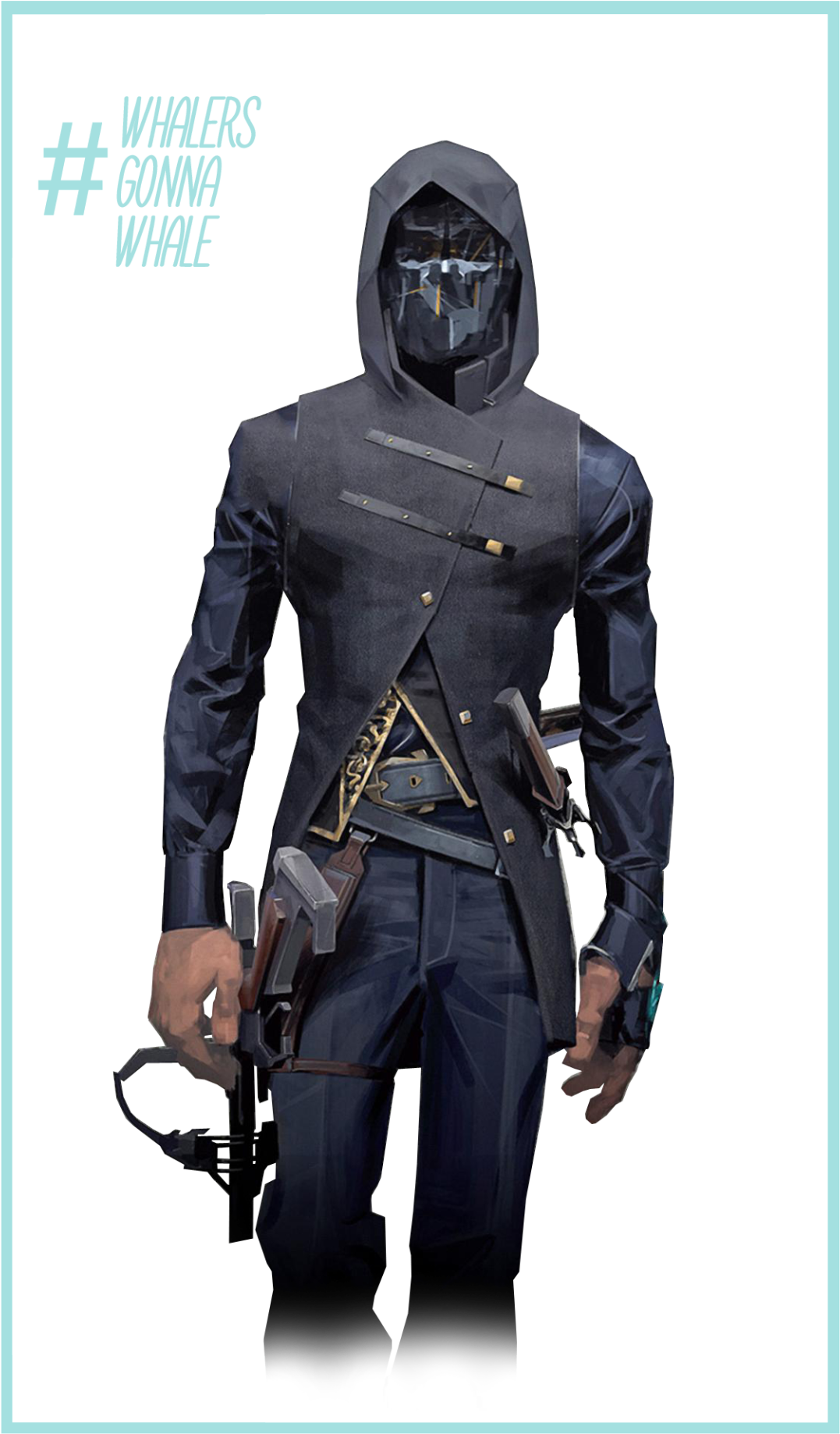 Transparent Emily Kaldwin And Corvo Attano For All - Corvo Dishonored 2 Cosplay (1103x1920), Png Download