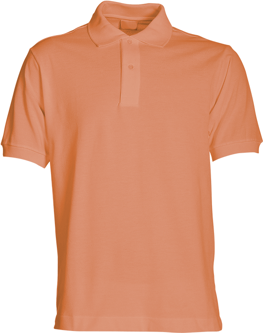 Plain Polo Shirt Peach - Peach Polo Shirt Png (750x750), Png Download