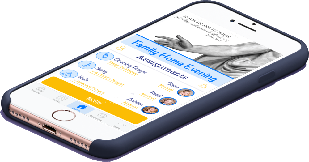 Lds Father Creates Iphone App To Make Managing Family - Smartphone (1000x524), Png Download