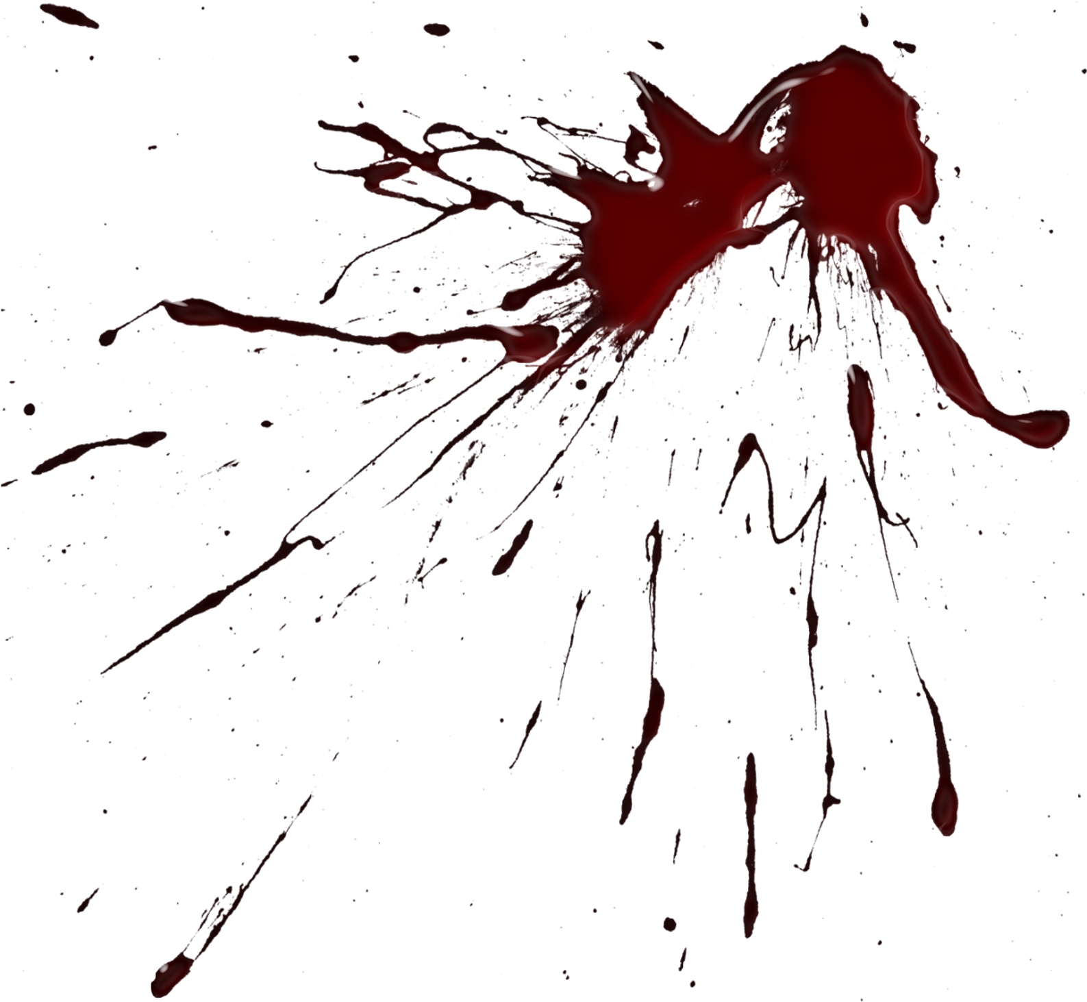 Splatter Png 4k - Blood Splatter Clipart Png (1600x1478), Png Download