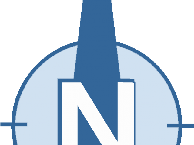 Compass Clipart North Arrow - North Compass Logo Png (640x480), Png Download