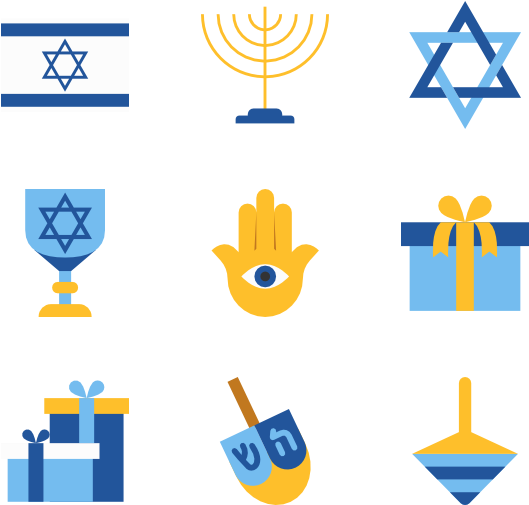 Hanukkah (600x564), Png Download