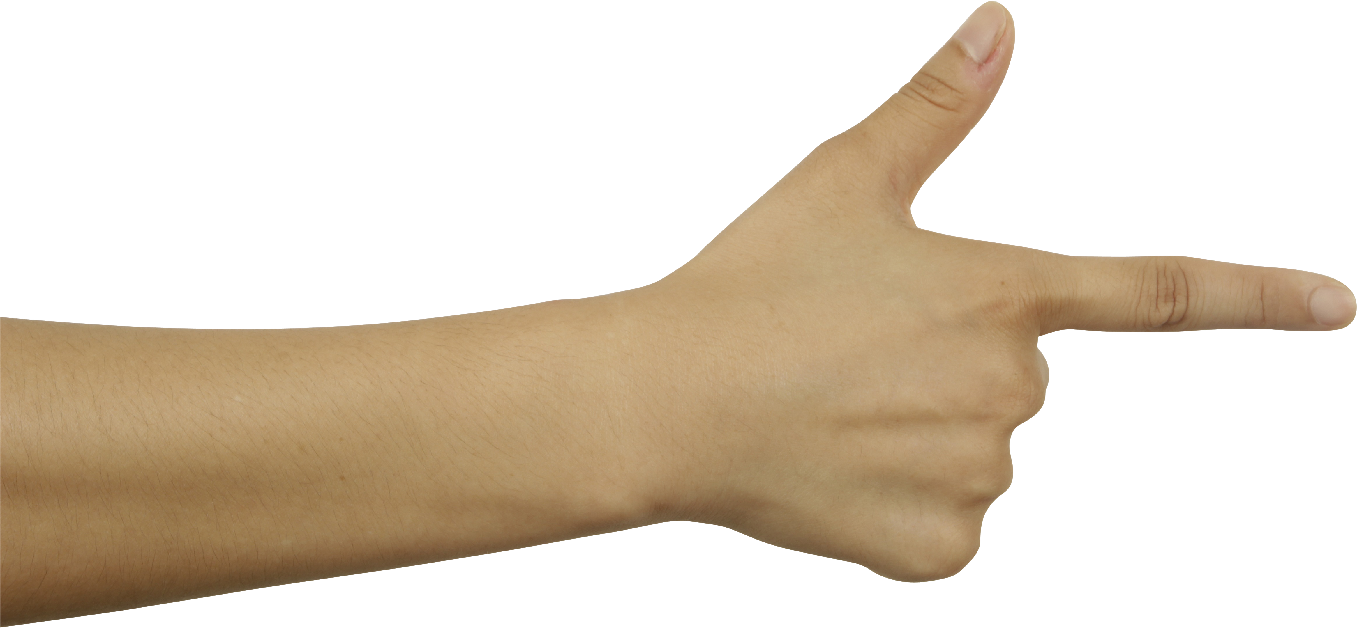 Pointing Finger - Sign Language (5184x3456), Png Download