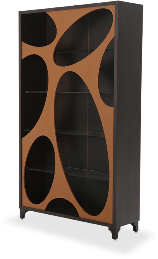 21 Cosmopolitan Orange Curio Cabinet - Wine Rack (1092x929), Png Download