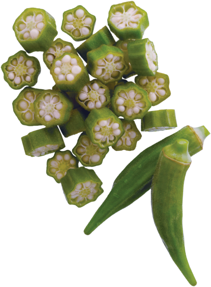 Okra - Wisteria (830x985), Png Download