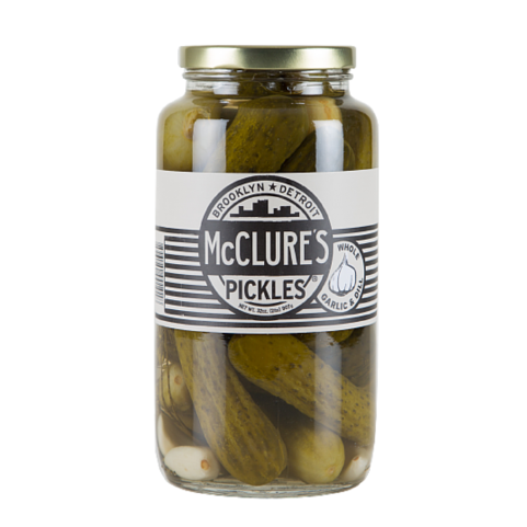 Mcclure's Garlic & Dill Pickles - Pickled Cucumber (839x504), Png Download