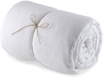 Optical White Pre-washed Linen Quilt - Butterfly (480x640), Png Download