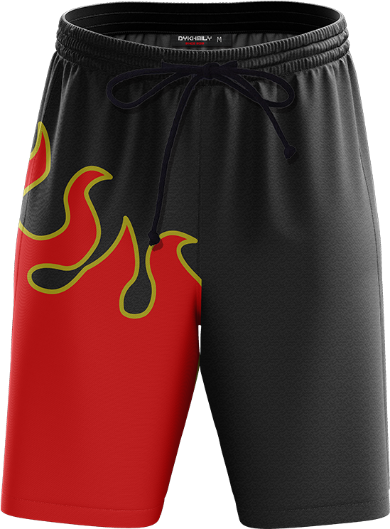 Tekken Jin Kazama Red Flame Cosplay Beach Short Fullprinted - Board Short (1024x1024), Png Download