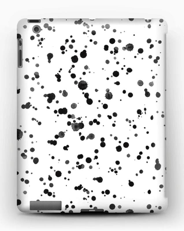 Paint Drops Case Ipad 4/3/2 - Witte Spetters Png (637x800), Png Download