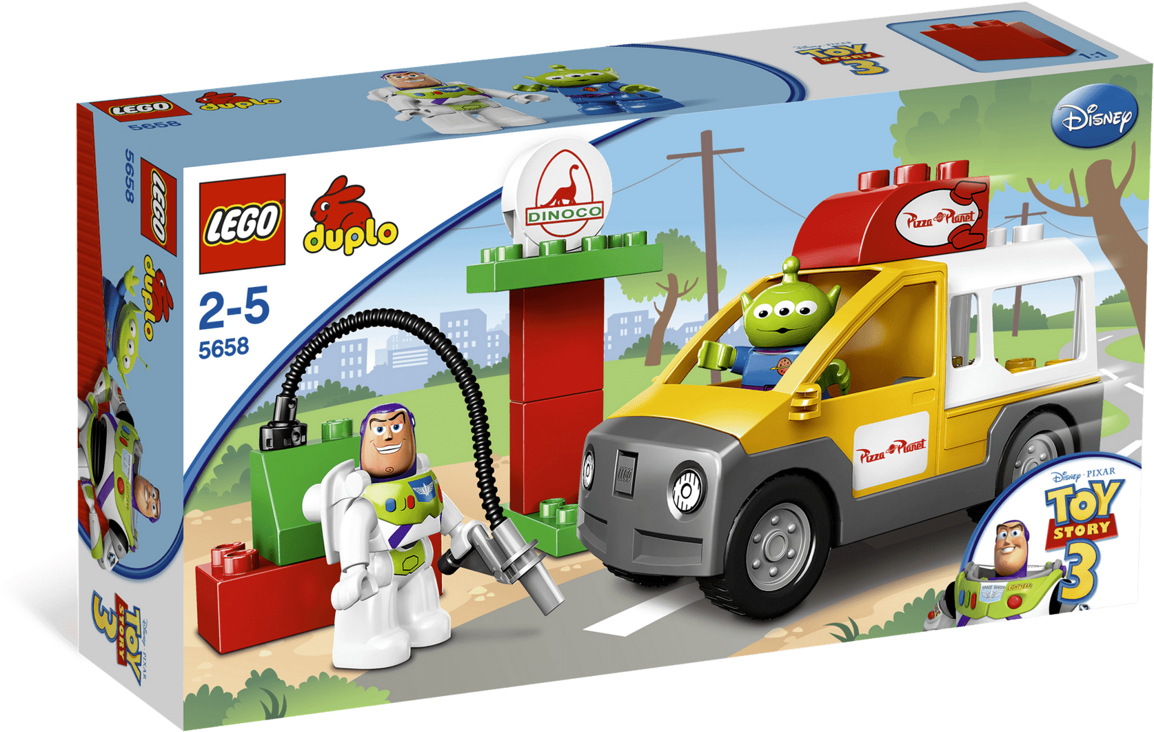 Toy Story Lego Duplo Pizza Planet Truck With Buzz - Lego Duplo Toy Story Pizza Planet Truck (2000x1500), Png Download