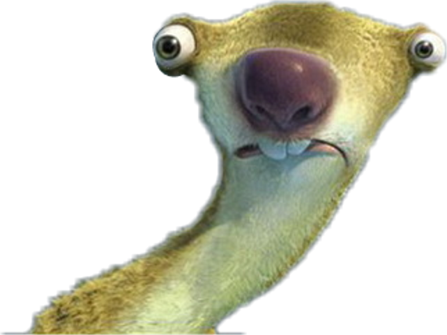 Sid De La Era De Hielo Drogado (641x480), Png Download