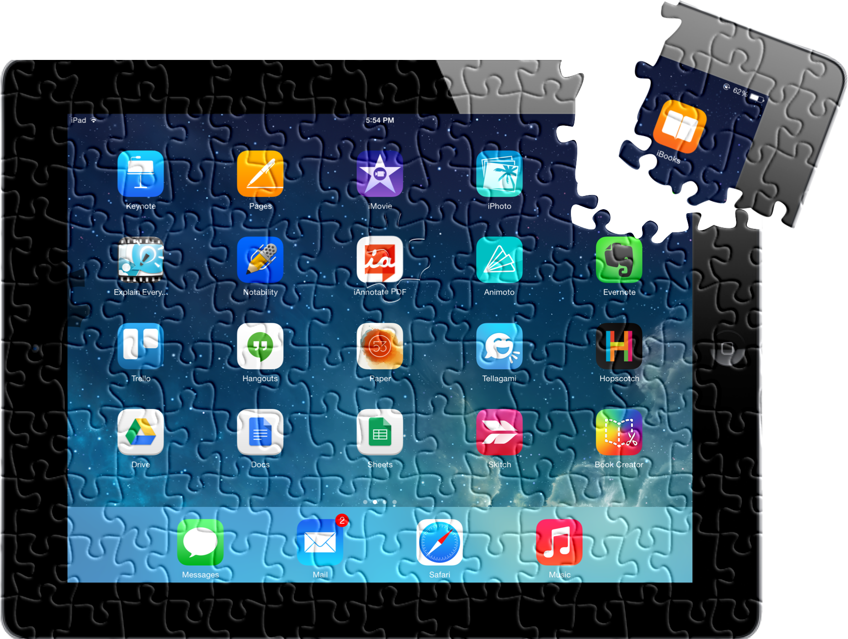 Transparent Divider Tumblr Daisy Doodles Png Png Transparent - Tablet Computer (1726x1301), Png Download