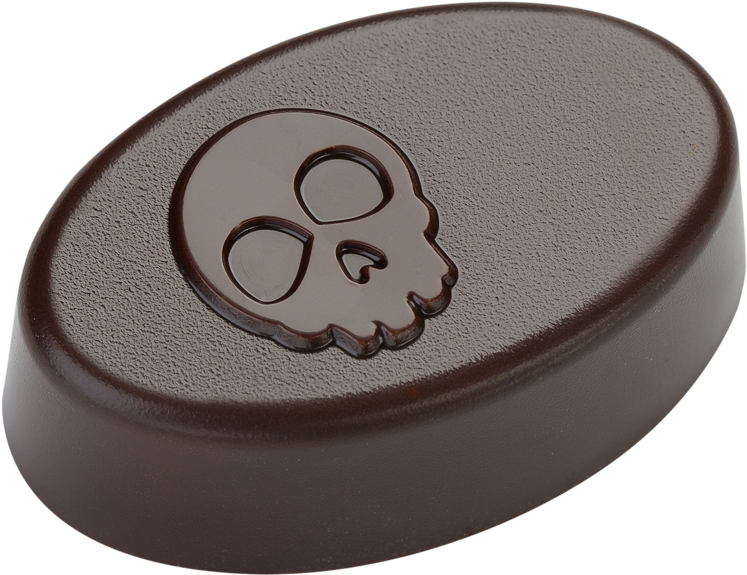 Oval Praline Halloween "skull" - Cosmetics (800x800), Png Download