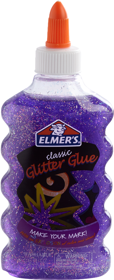 Adhesivo Elmers Glitter Glue 117 Ml - Elmer's Purple Glitter Glue (546x1024), Png Download