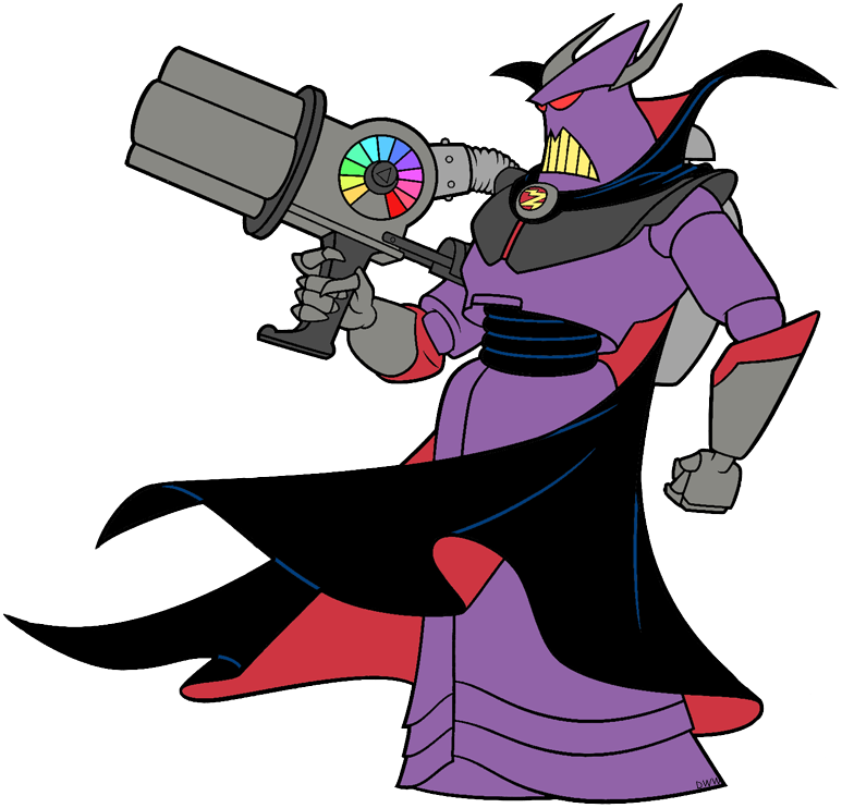 Emperor Zurg Holding His Gun - Cartoon (773x742), Png Download