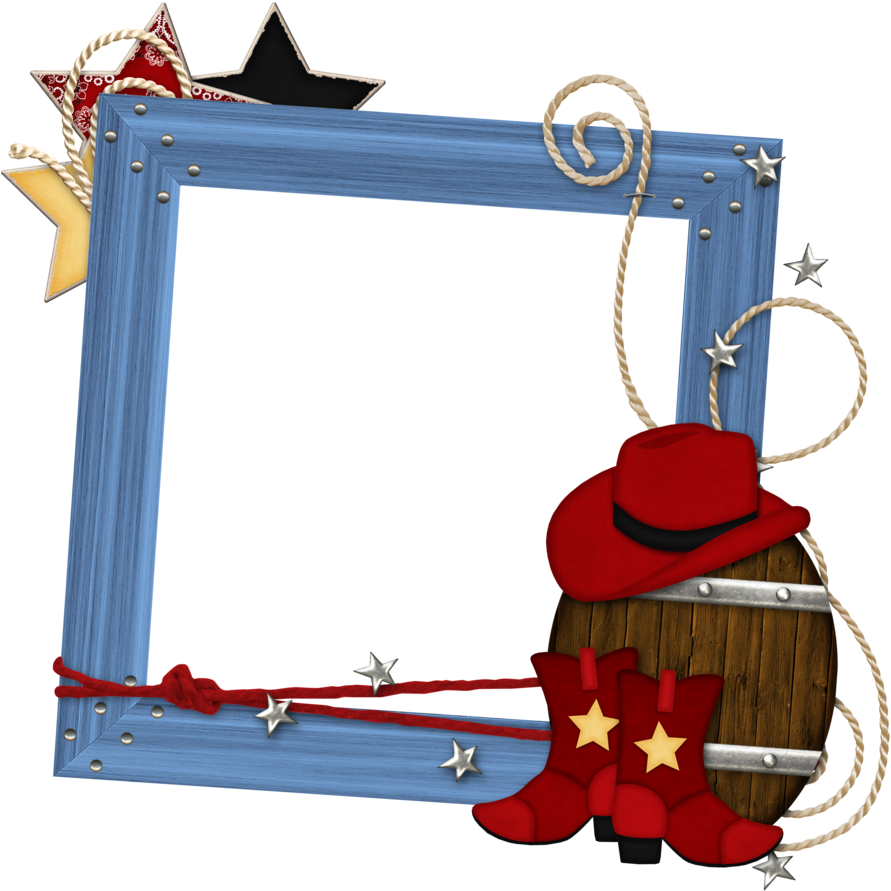 Western Clip Art, Western Theme, Western Style, Cowgirl - Cowboy (900x900), Png Download