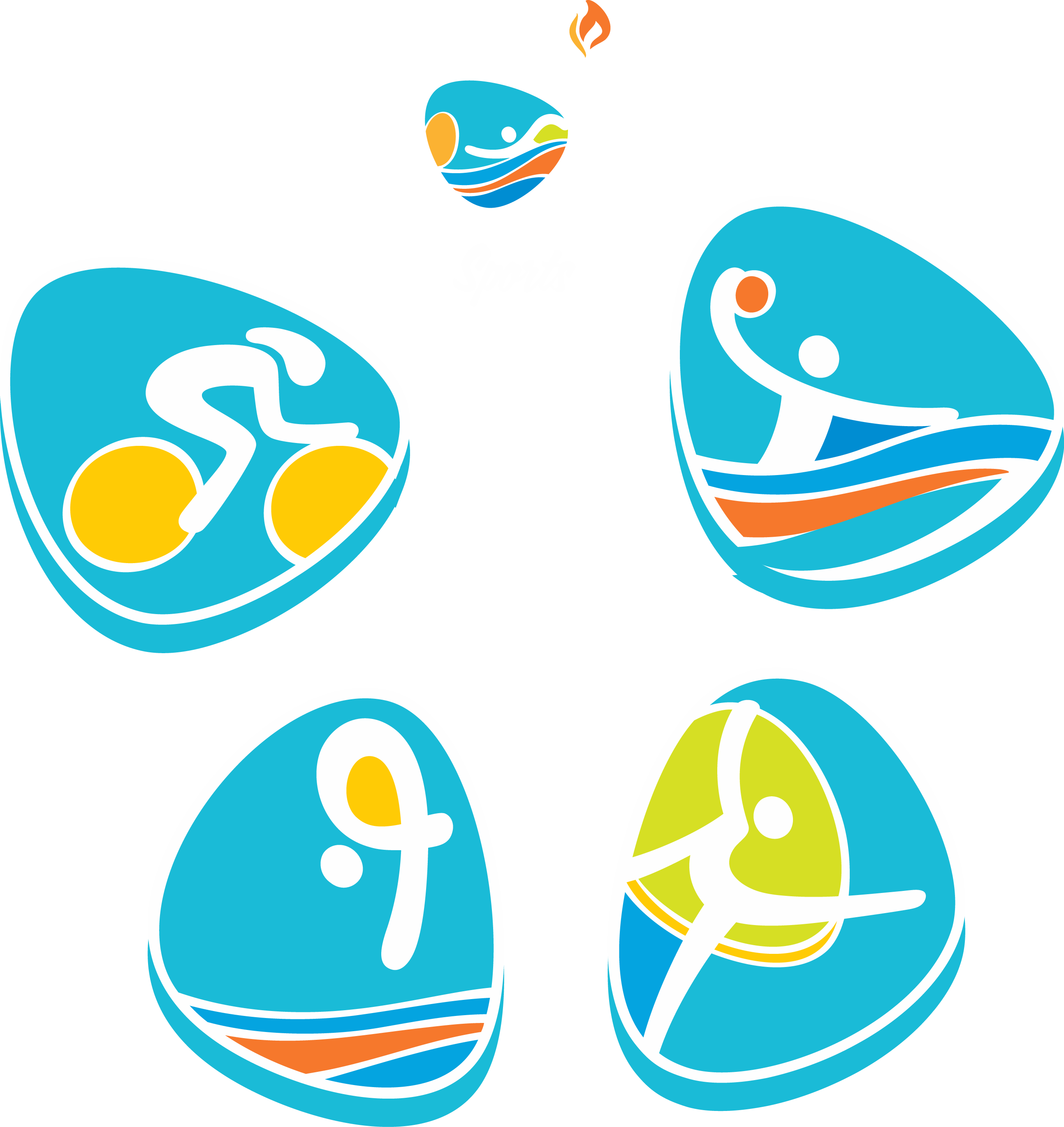 Basketball Clipart Winter - Rio Olympics 2014 (2587x2740), Png Download