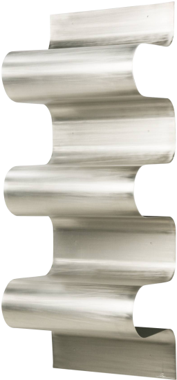 Wave Aluminium Bookshelf - Modern Shelves (575x575), Png Download