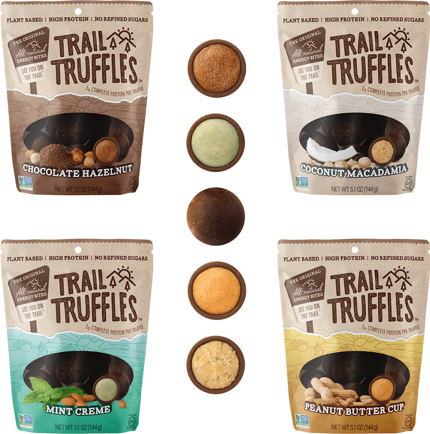 Trail Truffle Variety Pack - Gluten-free Diet (1504x1504), Png Download