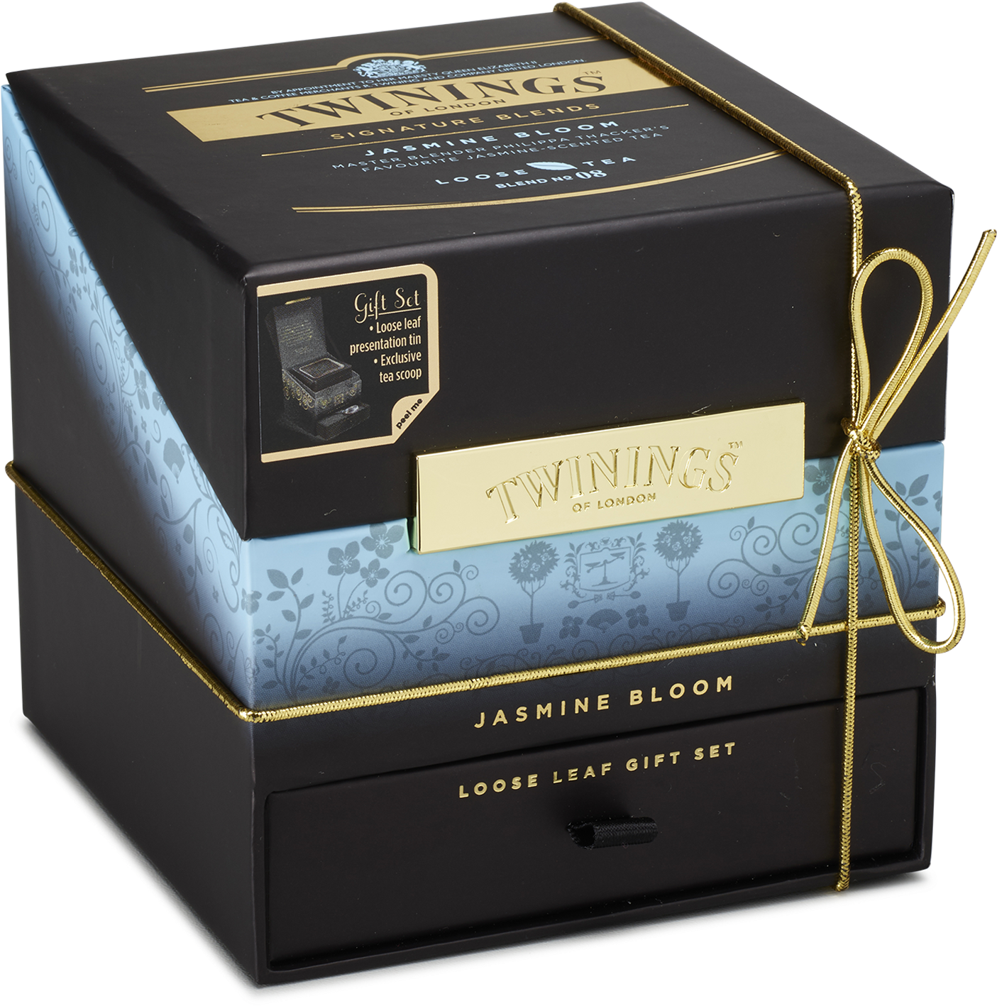 Jasmine Bloom Loose Leaf Tea Gift Box (1960x1494), Png Download