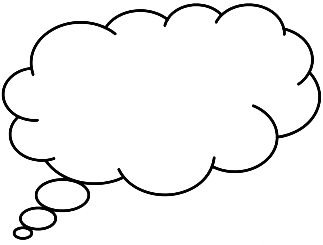Dream Bubble Png Transparent Picture - Thought Bubble High Res (1304x1079), Png Download