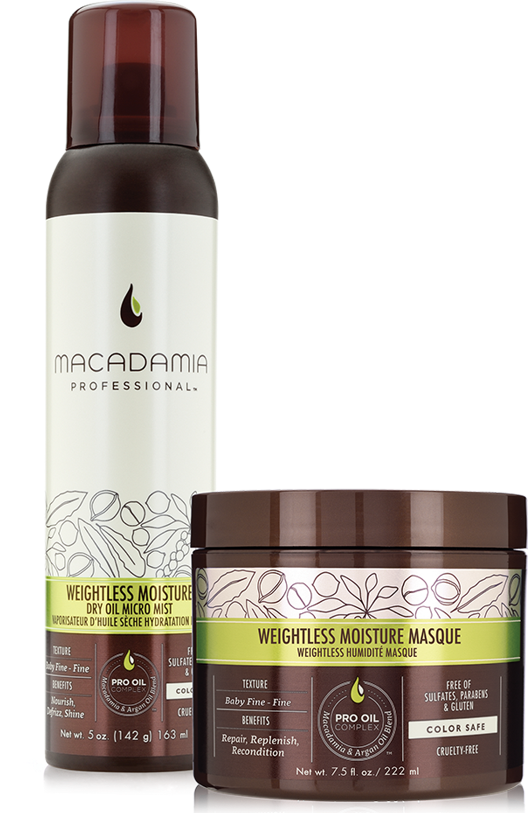 Wm Bundle Group-1 1 - Weightless Moisture Dry Oil Micro Mist (2700x2700), Png Download