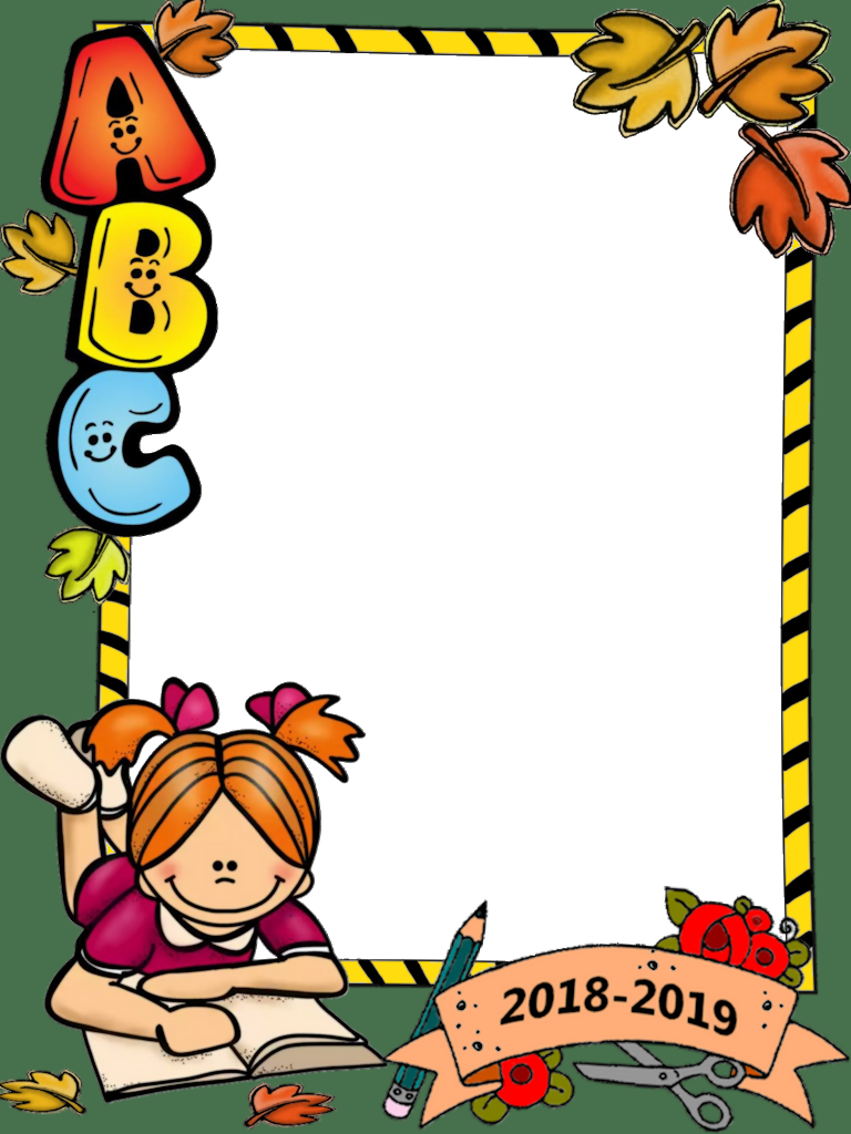 Start Of School Border (768x1024), Png Download