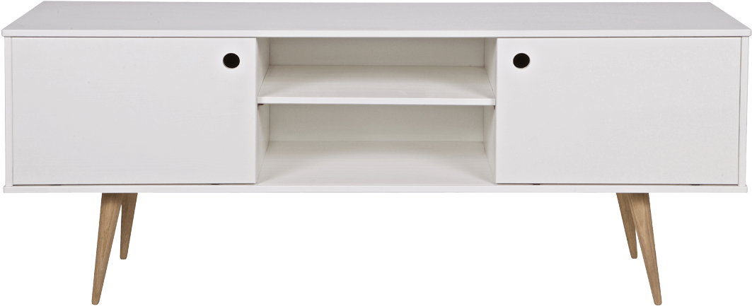 Meuble Tv Bois Blanc (1200x1333), Png Download