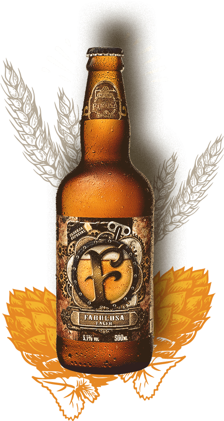 Imagem Cerveja Fabulosa - Beer Bottle (490x865), Png Download