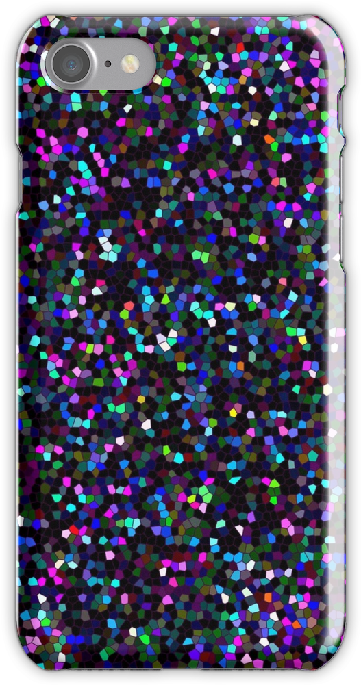 Mosaic Glitter Texture Iphone 7 Snap Case - Mobile Phone Case (750x1000), Png Download
