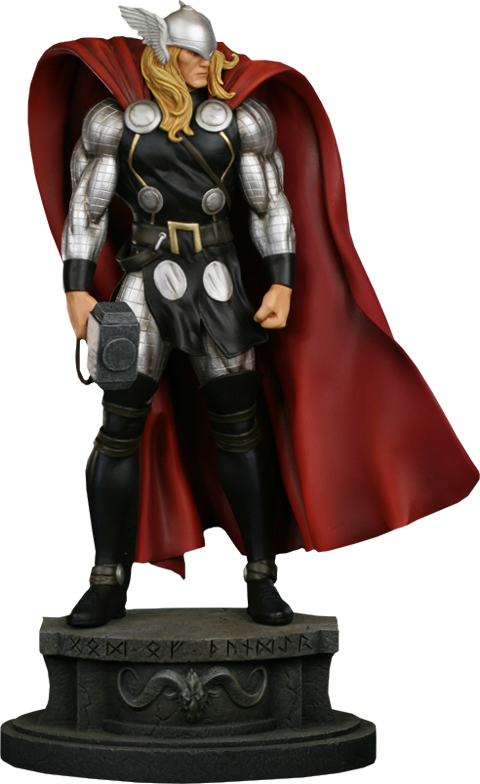 Bowen Designs Thor Modern Museum Polystone Statue - Classic Marvel Thor Bowen (480x784), Png Download