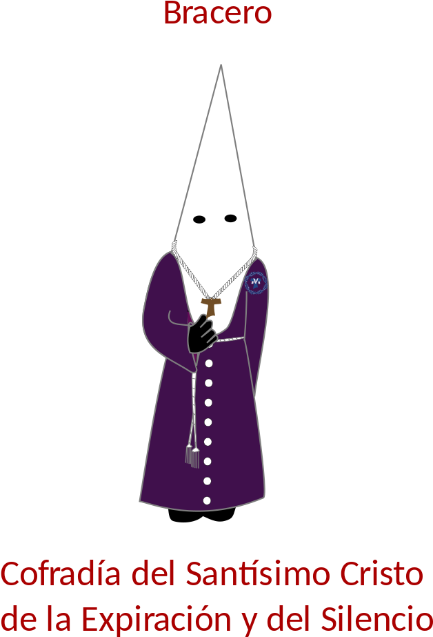 Cofradía Del Santísimo Cristo De La Expiración Y Del - Cartoon (734x1024), Png Download
