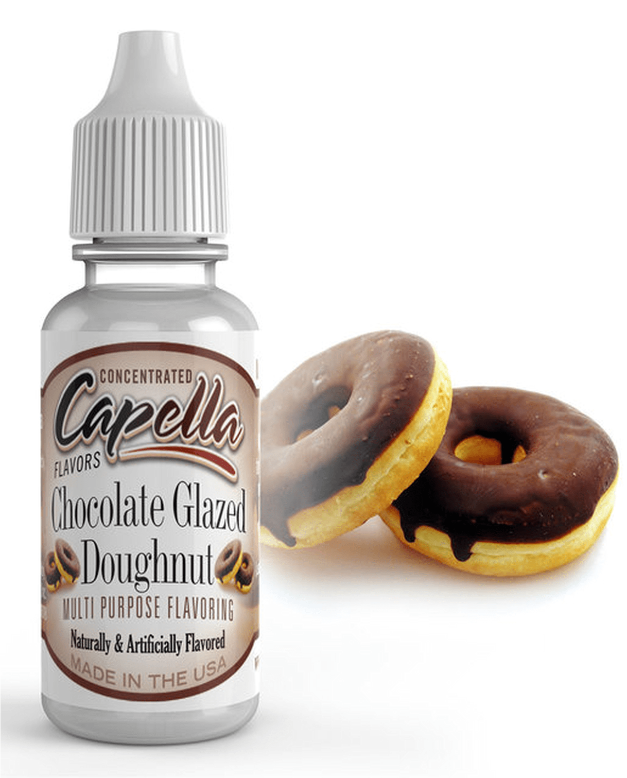 Capella Aroma Chocolate Glazed Doughnut Ab 4 - Čokoladovy Liquid (1600x1600), Png Download