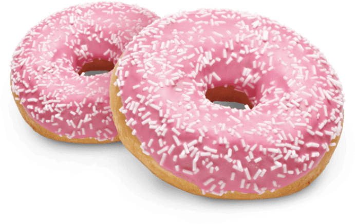 Free Png Download Pink Donut Png Png Images Background - Pink Donuts Transparent (850x568), Png Download