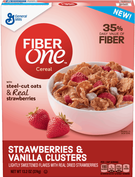 Fiber One™ Strawberry Cereal Offer - Fiber One Strawberries And Vanilla Clusters (600x600), Png Download