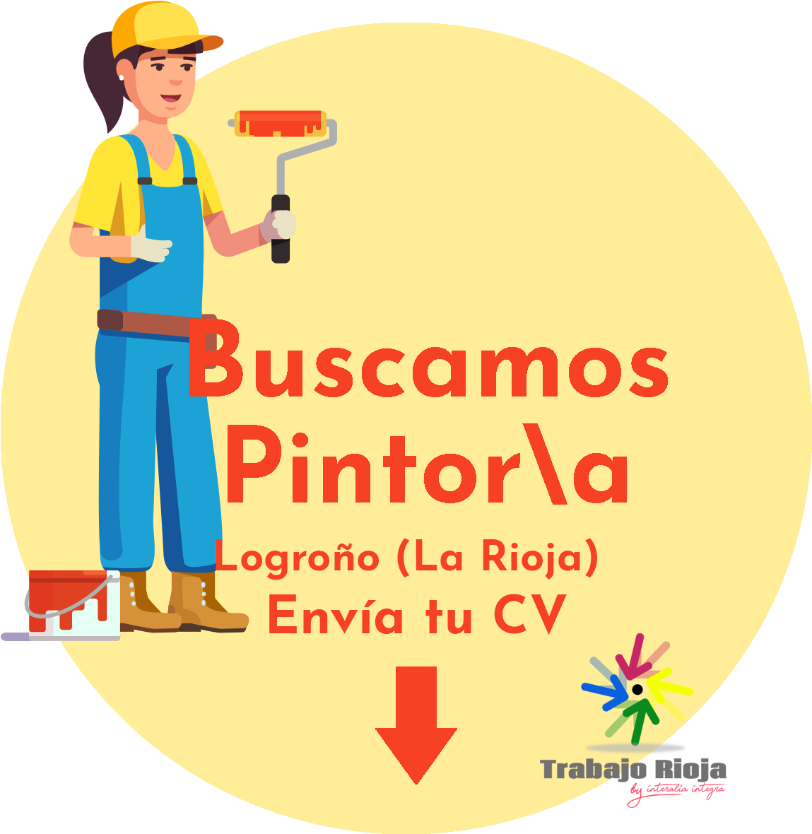 Pintor - Cartoon (1200x1200), Png Download