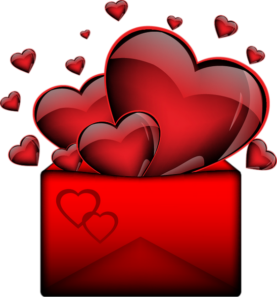 Coeurs Png, Tube St Valentin ♥ Hearts Clipart, Vector - Картинки Сердечки (560x600), Png Download