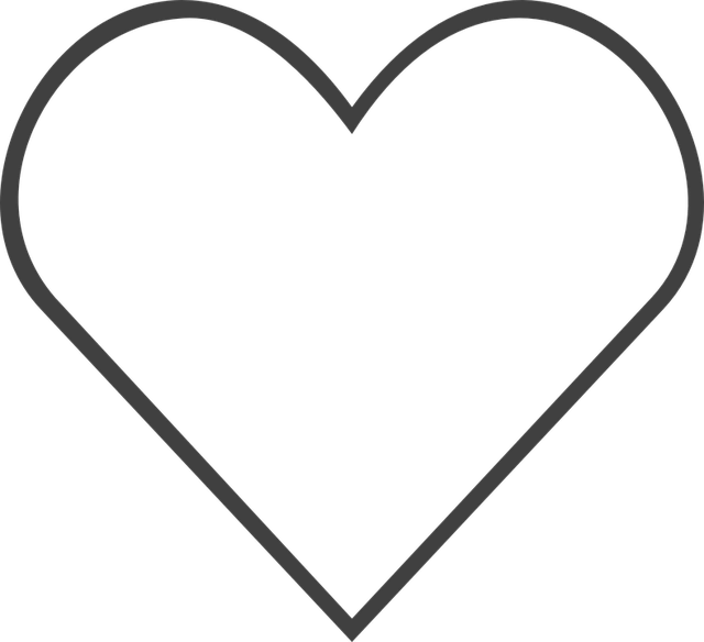 Corazon Love Para Colorear - Heart Line Of Symmetry (640x584), Png Download