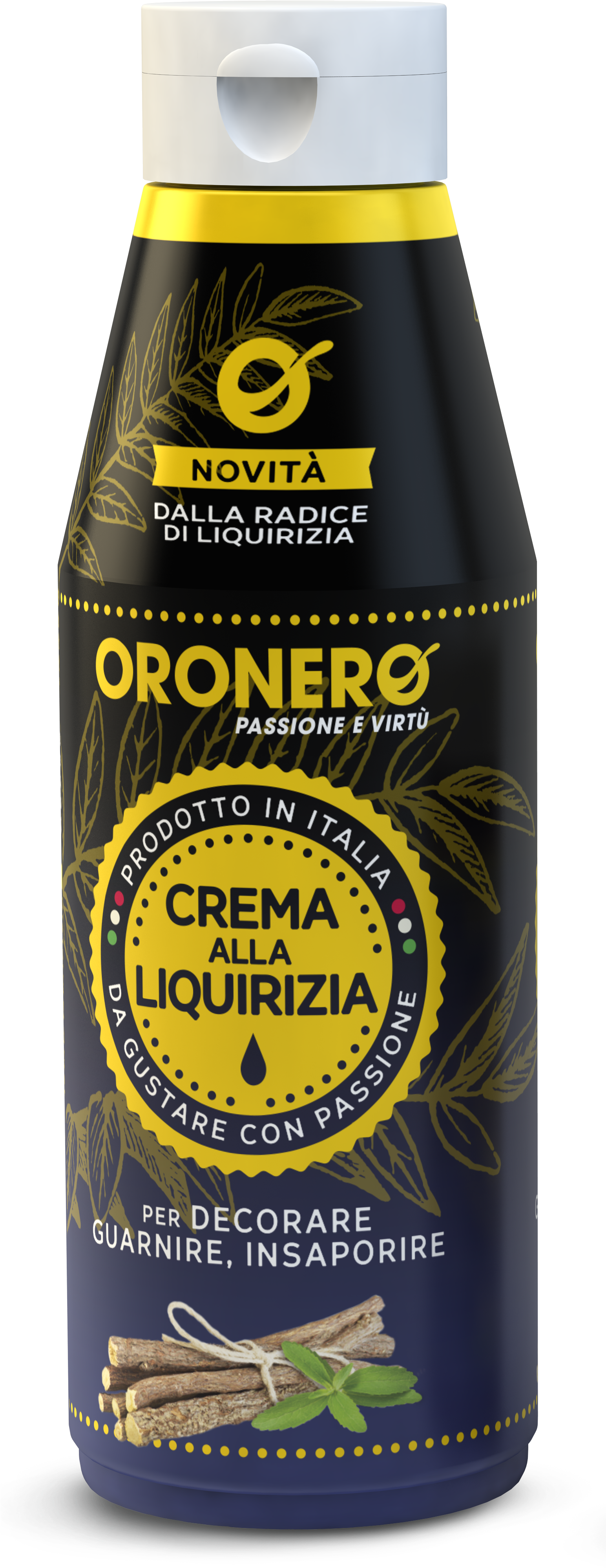 Oronero Liquorice Cream/topping - Oronero Liquirizia Topping (1543x4324), Png Download