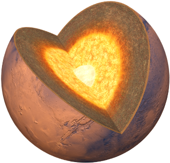 A Cold, Arid Planet Whose Destiny Remains An Enigma - Heart (1757x455), Png Download
