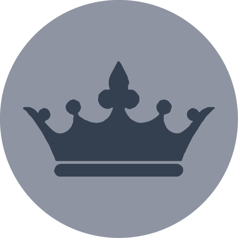 The Crown - Disney Crown Silhouette (800x800), Png Download